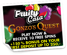 fruity casa casino välkomstbonus
