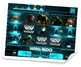 spela på aliens slot