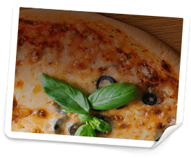 Bild av ComeOn pizza kampanj